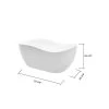 A&E Bath & Shower Axel-NF Freestanding Bathtub - 68-in - White -Cheap A&E Bath Store 330004000 AlternateImage3 l