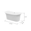 A&E Bath & Shower Sequana Freestanding Bathtub - 71-in - Glossy White -Cheap A&E Bath Store 330004006 AlternateImage5 l
