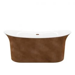 A&E Bath & Shower Freestanding Bathtub - 66-in - Copper