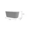 A&E Bath & Shower Sorel-NF Freestanding Bathtub - 62-in - White -Cheap A&E Bath Store 330004009 AlternateImage3 l