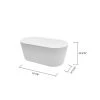 A&E Bath & Shower Retro Freestanding Clawfoot Bathtub - 59-in - Glossy White -Cheap A&E Bath Store 330004012 AlternateImage5 l