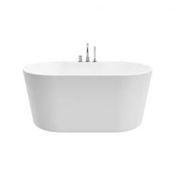 A&E Bath & Shower Retro Freestanding Clawfoot Bathtub - 59-in - Glossy White