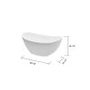A&E Bath & Shower Freestanding Clawfoot Bathtub - 69-in - Glossy White -Cheap A&E Bath Store 330004013 AlternateImage5 l