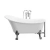 A&E Bath & Shower Dora Clawfoot tub with faucet - 59-in - White -Cheap A&E Bath Store 330700041 AlternateImage4 l