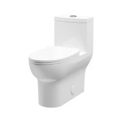 A&E Bath & Shower Laura One Piece Ceramic Toilet - White
