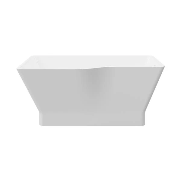 A&E Bath & Shower Riga Asymetric Freestanding Tub - 59-in - White 5 A&E Bath & Shower Riga Asymetric Freestanding Tub - 59-in - White - Image 3