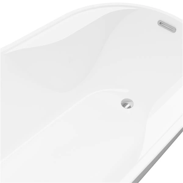 A&E Bath & Shower Miami Freestanding Bathtub - 59-in - White 6 A&E Bath & Shower Miami Freestanding Bathtub - 59-in - White - Image 4
