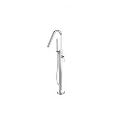 A&E Bath & Shower Florence Freestanding Faucet - Angle Spout - Chrome