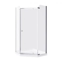 A&E Bath & Shower Nevada-NW Neo Angle Shower Enclosure Kit Without Walls