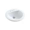 A&E Bath & Shower Ingrid Drop-in Ceramic Basin Sink, Glossy White -Cheap A&E Bath Store 330700086 MainImage 001 l