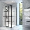 A&E Bath & Shower Taylor Bath Screen Shower Enclosure - 48-in - Black Matte -Cheap A&E Bath Store 330700090 AlternateImage2 l