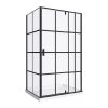 A&E Bath & Shower Taylor Bath Screen Shower Enclosure - 48-in - Black Matte -Cheap A&E Bath Store 330700090 MainImage 001 l