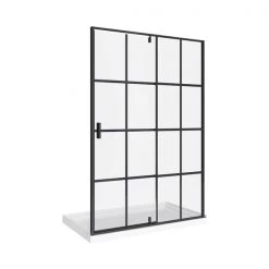 A&E Bath & Shower Taylor Bath Screen Shower Enclosure 60-in - Black Matte