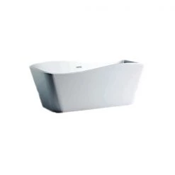 A&E Bath & Shower Omaha Freestanding Bathtub - 67-in - White
