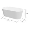 A&E Bath & Shower Niagara Freestanding Bathtub - 67-in - White -Cheap A&E Bath Store 330700098 AlternateImage3 l