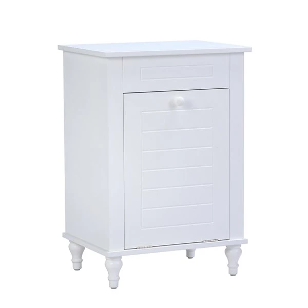 A&E Bath & Shower Axil VIII 1-Drawer MDF Freestanding Cabinet Banks - 16-in W x 23-in H x 12-in D - White 3 A&E Bath & Shower Axil VIII 1-Drawer MDF Freestanding Cabinet Banks - 16-in W x 23-in H x 12-in D - White