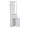 A&E Bath & Shower Axil II MDF Freestanding Linen Cabinet - 46-in W x 72-in H x 12-in D - White 5 A&E Bath & Shower Axil II MDF Freestanding Linen Cabinet - 46-in W x 72-in H x 12-in D - White -Cheap A&E Bath Store 330783306 AlternateImage1 l