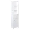 A&E Bath & Shower Axil II MDF Freestanding Linen Cabinet - 46-in W x 72-in H x 12-in D - White -Cheap A&E Bath Store 330783306 MainImage 001 l