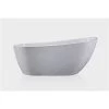 A&E Bath & Shower Marlowe Oval Acrylic Center Drain Bathtub - 30.68-in x 67-in - White Marble High-Gloss Acrylic -Cheap A&E Bath Store 330783307 AlternateImage1 l