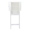 A&E Bath & Shower Axil V MDF Over the Toilet Etagere - 24-in W x 63-in H x 9-in D - White -Cheap A&E Bath Store 330783308 AlternateImage1 l