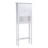 A&E Bath & Shower Axil V MDF Over the Toilet Etagere - 24-in W x 63-in H x 9-in D - White -Cheap A&E Bath Store 330783308 MainImage 001 l