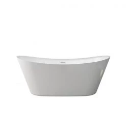 Cheap A&E Bath Store 14 A&E Bath & Shower Hazel Oval Acrylic Center Drain Bathtub - 31.87-in x 67-in - White High-Gloss Acrylic