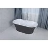 A&E Bath & Shower Cecile Oval Acrylic Center Drain Bathtub - 31-in x 67-in - Black Matte Acrylic -Cheap A&E Bath Store 330783319 AlternateImage1 l