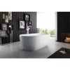 A&E Bath & Shower 31.5-in W x66.9-in L White Matte Acrylic Oval Centre Drain Freestanding Bathtub -Cheap A&E Bath Store 330868007 AlternateImage3 l
