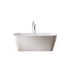 A&E Bath & Shower 31.5-in W x 66.5-in L White Matte Acrylic Rectangular Centre Drain Freestanding Bathtub -Cheap A&E Bath Store 330868008 AlternateImage2 l