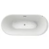 A&E Bath & Shower 31.5-in W x 66.9-in L White High-Gloss Acrylic Oval Centre Drain Freestanding Air-Jet Bathtub -Cheap A&E Bath Store 330868011 AlternateImage1 l