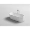A&E Bath & Shower 31.5-in W x 66.9-in L White High-Gloss Acrylic Oval Centre Drain Freestanding Air-Jet Bathtub -Cheap A&E Bath Store 330868011 AlternateImage2 l