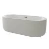 A&E Bath & Shower 31.5-in W x 66.9-in L White High-Gloss Acrylic Oval Centre Drain Freestanding Air-Jet Bathtub -Cheap A&E Bath Store 330868011 MainImage 001 l