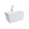 A&E Bath & Shower 30.3-in W x 59.25-in L White High-Gloss Acrylic Rectangular Centre Drain Freestanding Bathtub -Cheap A&E Bath Store 330868012 MainImage 001 l