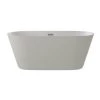 A&E Bath & Shower 29.5-in W x 59-in L White High-Gloss Acrylic Oval Centre Drain Freestanding Bathtub -Cheap A&E Bath Store 330868018 AlternateImage1 l