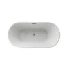 A&E Bath & Shower 29.5-in W x 59-in L White High-Gloss Acrylic Oval Centre Drain Freestanding Bathtub -Cheap A&E Bath Store 330868018 AlternateImage2 l