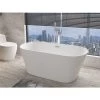 A&E Bath & Shower 29.5-in W x 59-in L White High-Gloss Acrylic Oval Centre Drain Freestanding Bathtub -Cheap A&E Bath Store 330868018 AlternateImage3 l