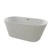A&E Bath & Shower 29.5-in W x 59-in L White High-Gloss Acrylic Oval Centre Drain Freestanding Bathtub -Cheap A&E Bath Store 330868018 MainImage 001 l