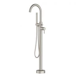 Cheap A&E Bath Store 16 A&E Bath & Shower Milan Brushed Nickel 1-Handle Freestanding Bathtub Faucet - Hand Shower Included