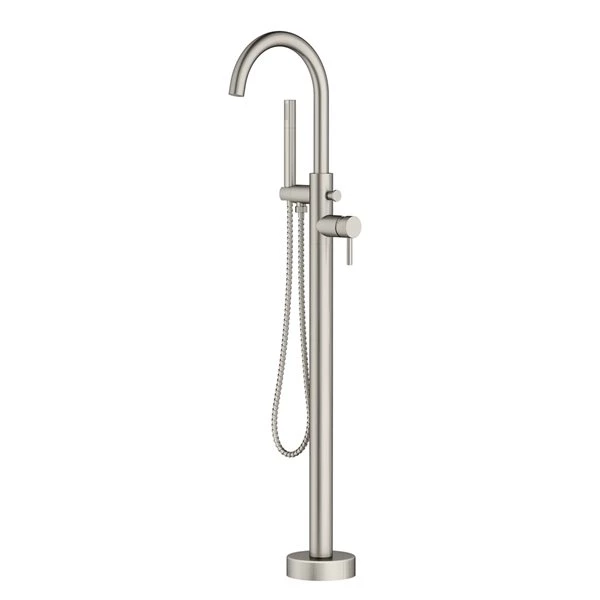 A&E Bath & Shower Milan Brushed Nickel 1-Handle Freestanding Bathtub Faucet - Hand Shower Included 3 A&E Bath & Shower Milan Brushed Nickel 1-Handle Freestanding Bathtub Faucet - Hand Shower Included