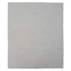 A&E Bath & Shower 3-ft x 4-ft Ivory Faux Fur Plush Rectangular Indoor Solid Rug