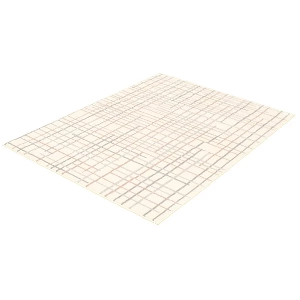 A&E Bath & Shower Onslow 7-ft x 10-ft Cream/Silver Rectangular Indoor Geometric Rug 6 A&E Bath & Shower Onslow 7-ft x 10-ft Cream/Silver Rectangular Indoor Geometric Rug - Image 4