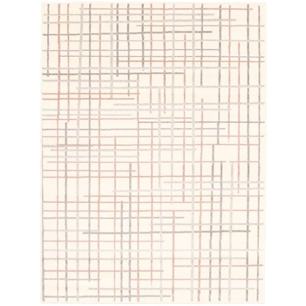 A&E Bath & Shower Onslow 7-ft x 10-ft Cream/Silver Rectangular Indoor Geometric Rug 3 A&E Bath & Shower Onslow 7-ft x 10-ft Cream/Silver Rectangular Indoor Geometric Rug