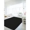 A&E Bath & Shower 4-ft x 6-ft Black Faux Sheepskin Plush Rectangular Indoor Solid Rug -Cheap A&E Bath Store 330950847 AlternateImage1 l