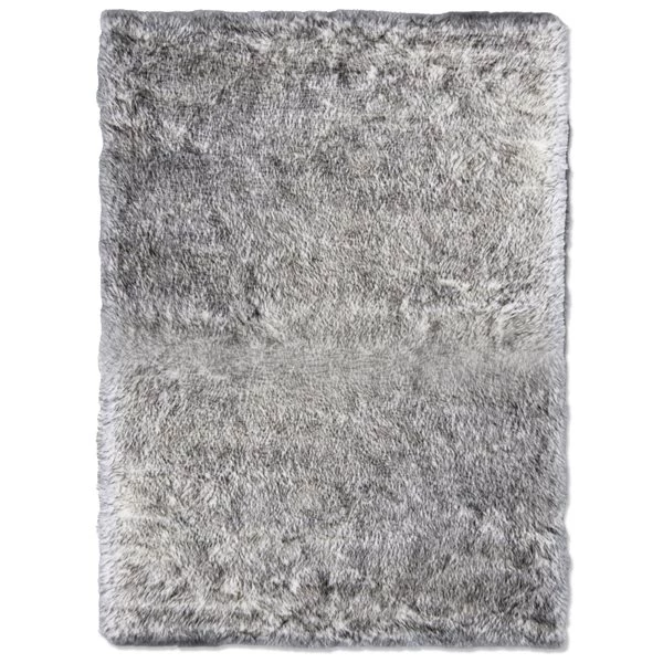 A&E Bath & Shower 2-ft x 3-ft Grey Tip Faux Sheepskin Plush Rectangular Indoor Solid Rug 3 A&E Bath & Shower 2-ft x 3-ft Grey Tip Faux Sheepskin Plush Rectangular Indoor Solid Rug