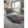 A&E Bath & Shower 4-ft x 6-ft Grey Faux Sheepskin Plush Irregular Indoor Solid Rug -Cheap A&E Bath Store 330950859 AlternateImage1 l