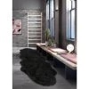 A&E Bath & Shower 2-ft x 6-ft Black Faux Sheepskin Plush Irregular Indoor Solid Rug -Cheap A&E Bath Store 330950866 AlternateImage1 l