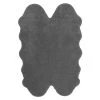 A&E Bath & Shower 4-ft x 6-ft Grey Faux Fur Plush Irregular Indoor Solid Rug -Cheap A&E Bath Store 330950877 MainImage 001 l