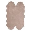 A&E Bath & Shower 4-ft x 6-ft Taupe Faux Fur Plush Irregular Indoor Solid Rug -Cheap A&E Bath Store 330950914 MainImage 001 l