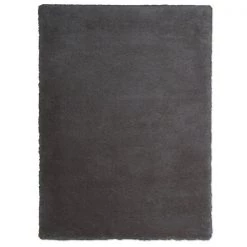 A&E Bath & Shower 2-ft x 3-ft Grey Faux Fur Plush Rectangular Indoor Solid Rug