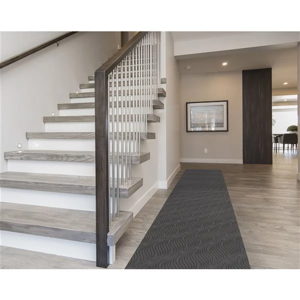 A&E Bath & Shower Leland 2-ft x 16-ft Black Rectangular Indoor Geometric Rug 5 A&E Bath & Shower Leland 2-ft x 16-ft Black Rectangular Indoor Geometric Rug - Image 3